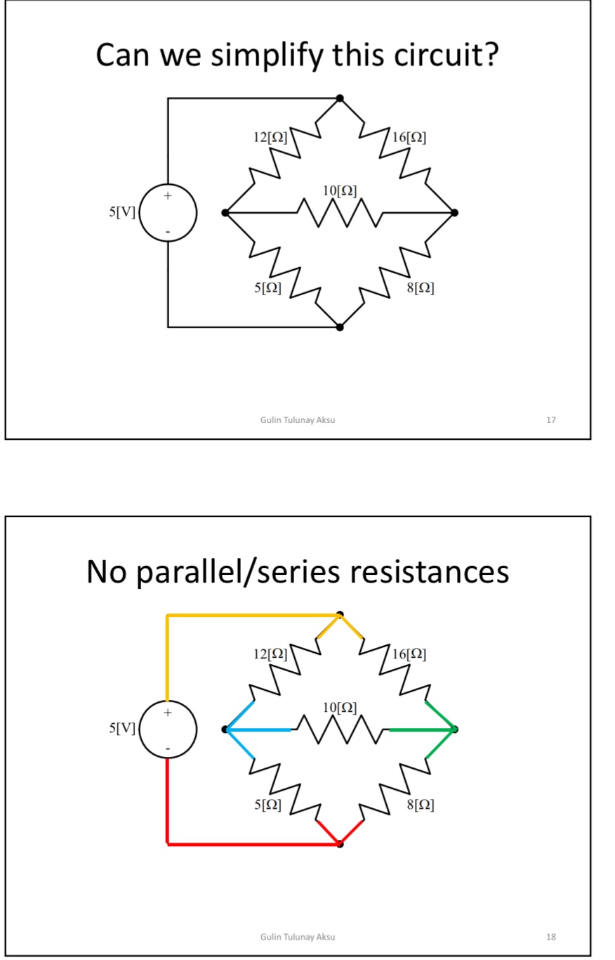 Can we simplify this circuit? 12[Q] 10[Q] Gulin Tulunav Aksu 16[Q] No
