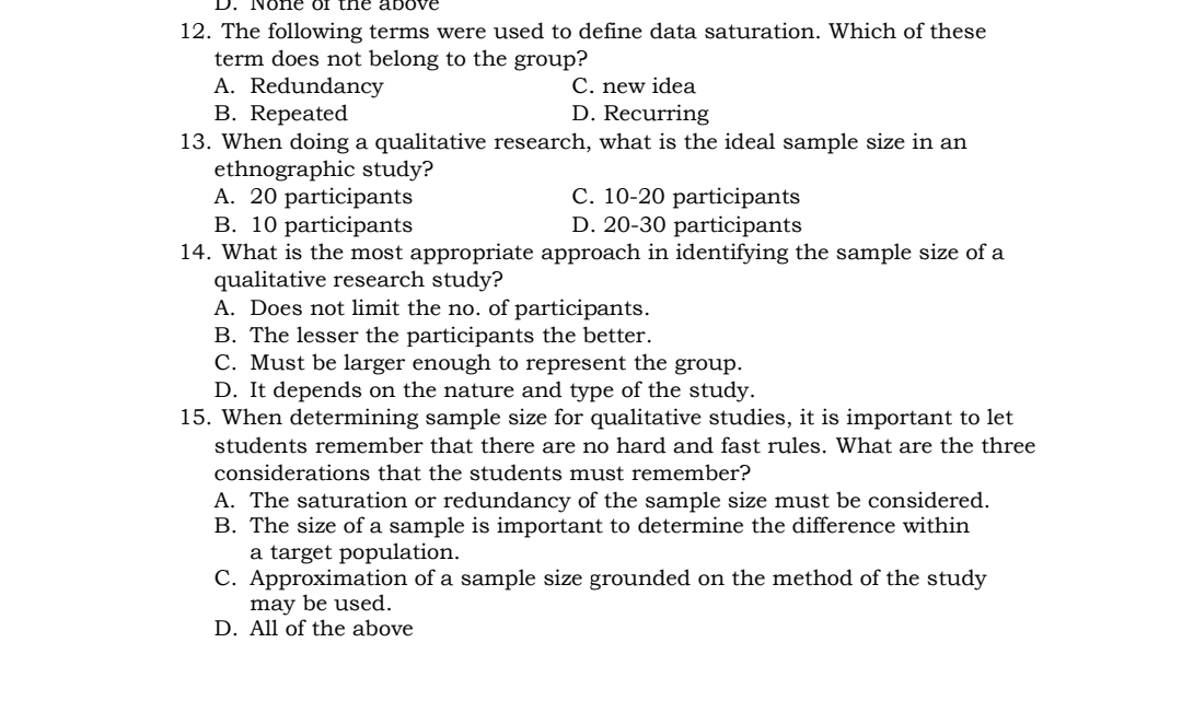 choose the letter of the correct answer and write it on your