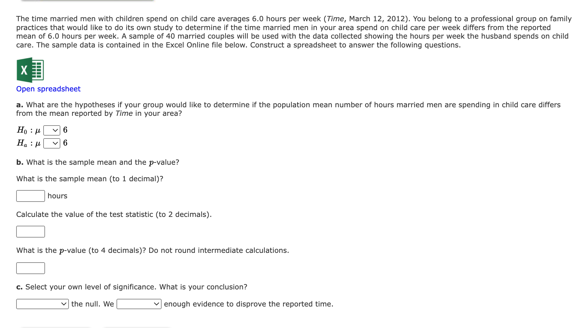 me compute the problems found in the main attached? Excel template -