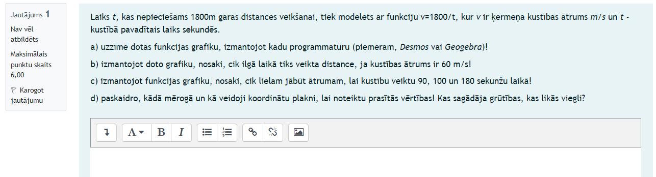 Jautjums I Nav vl atbildts Maksimlais punktu skaits 6,00 Karo got jautjumu