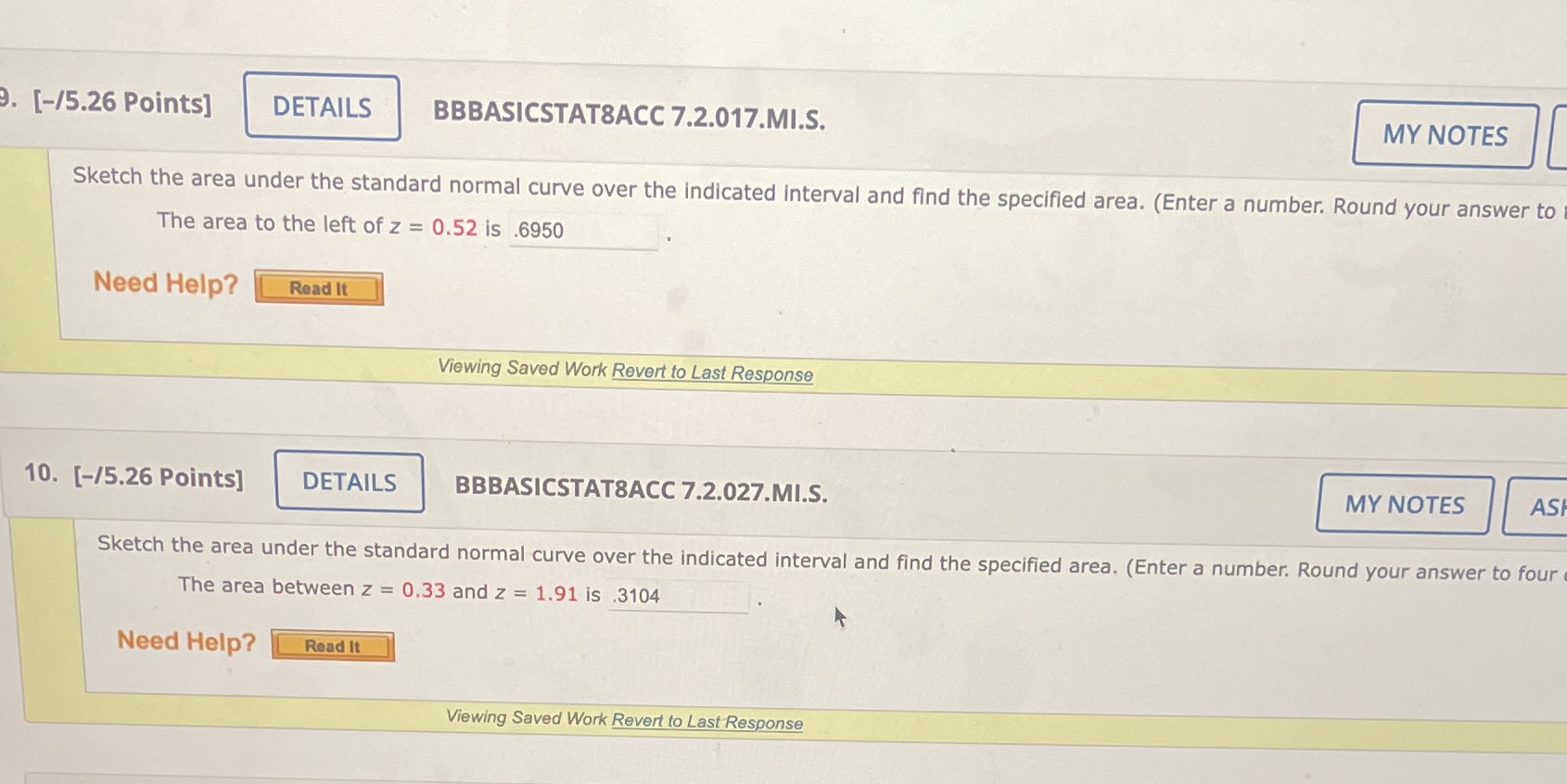  [-/5.26 Points] DETAILS BBBASICSTAT8ACC 7.2.017.MI.S. MY NOTES Sketch the area under