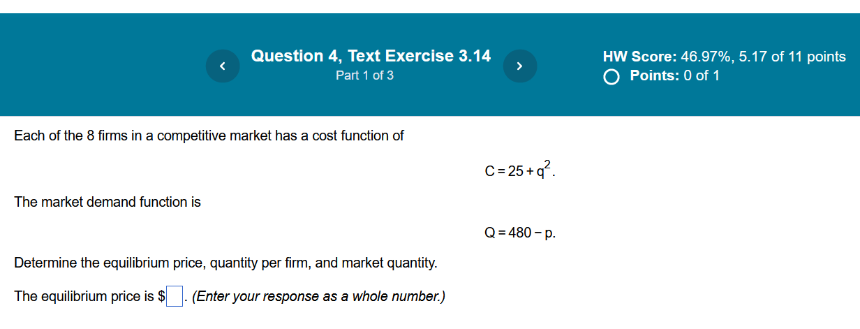 a firm shut down if its revenue is R =$800 per week,