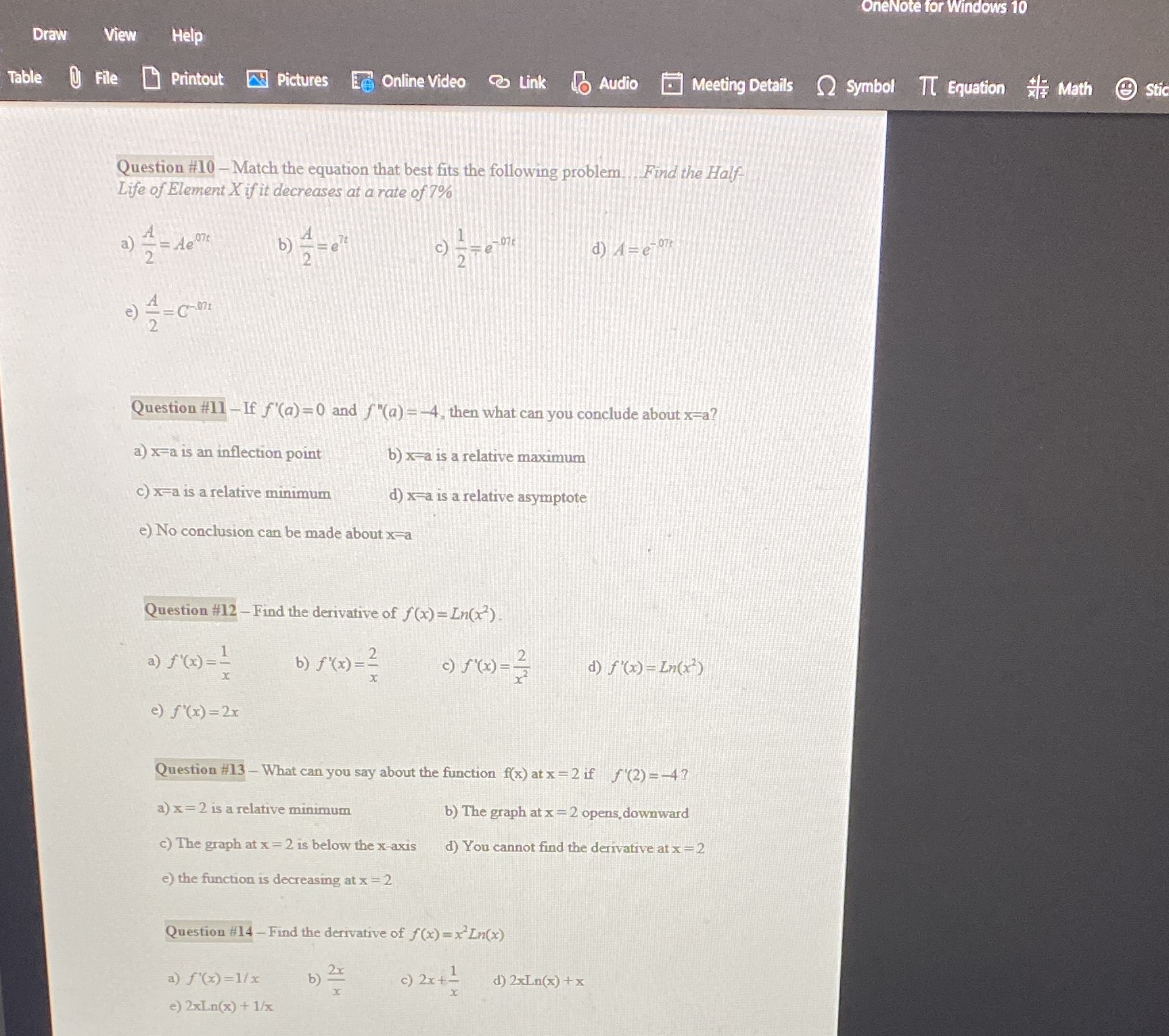 Help OneNote for Windows 10 Draw View Help Table U File Printout