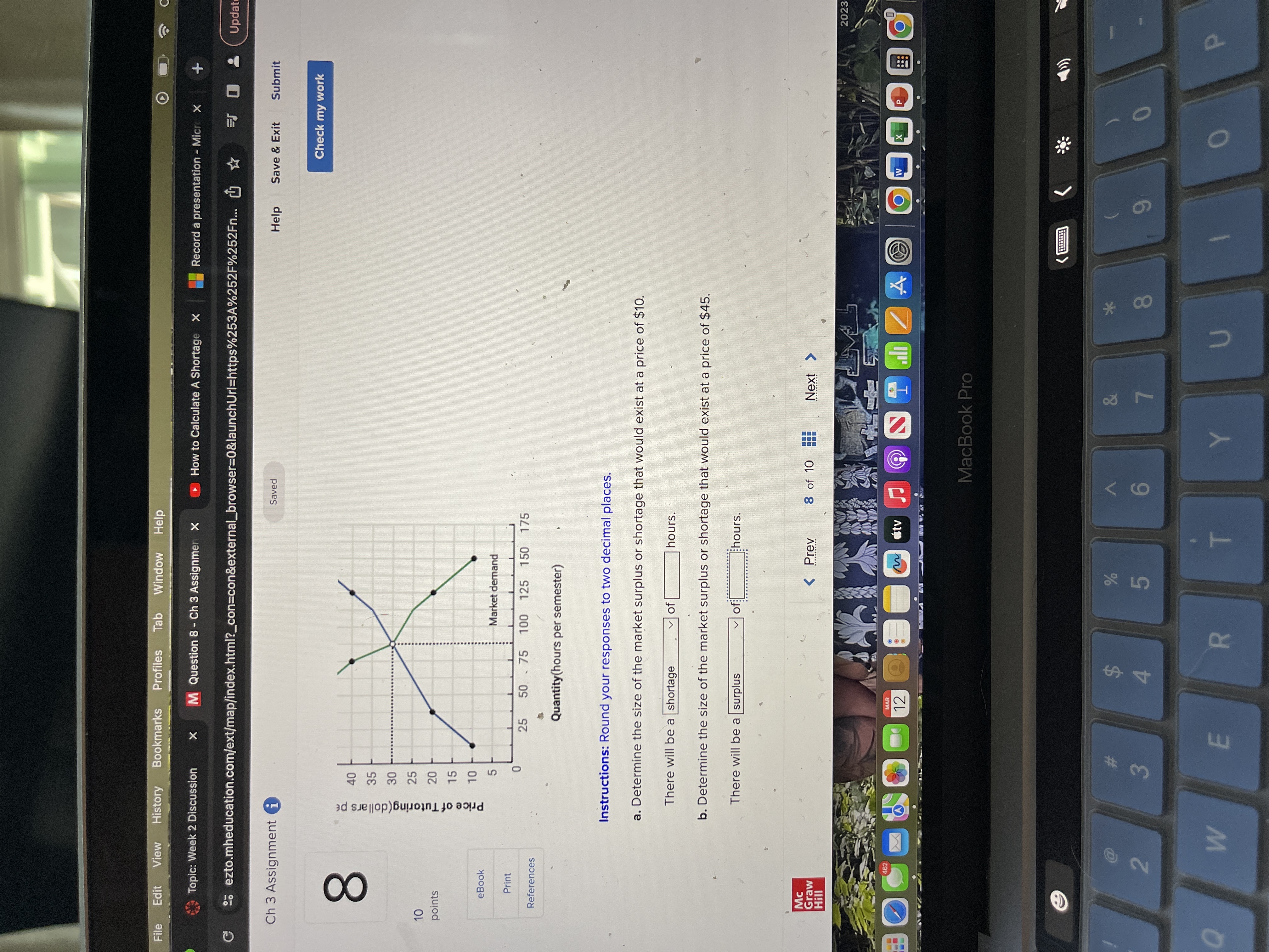 Week 2 Discussion X M Question 8 - Ch 3 Assignmen X