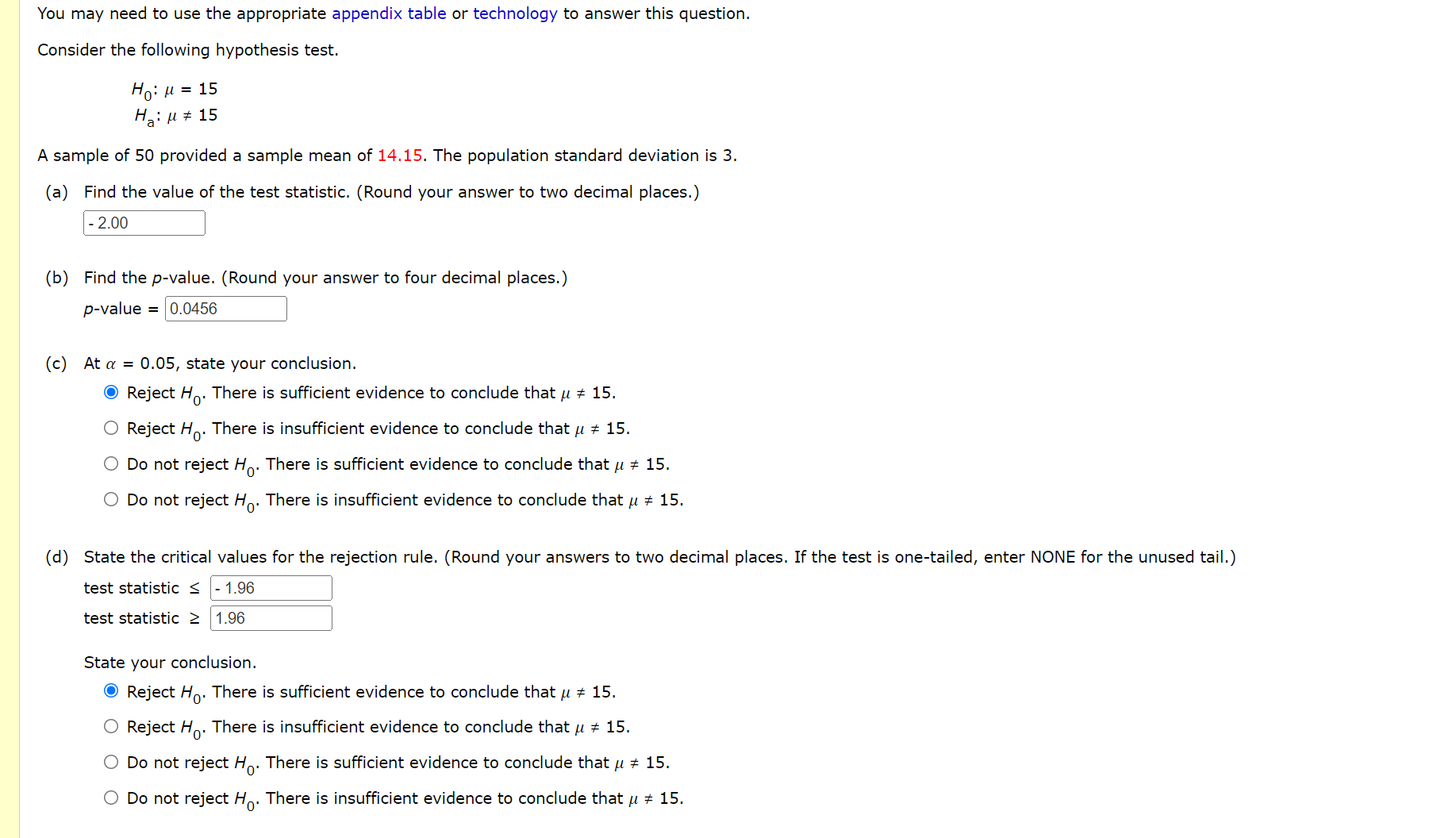 2. quan You may need to use the appropriate appendix table or