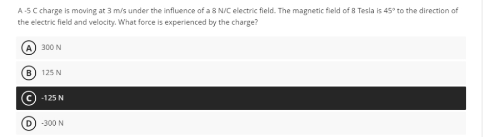 please handwritten A -5 C charge is moving at 3 m/s under