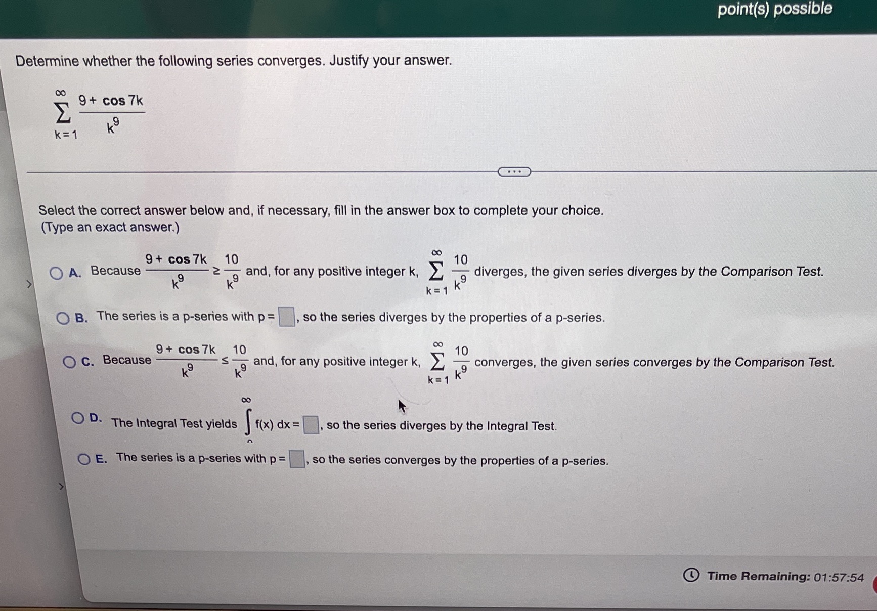Solve it for me please and select which option is correct point(s)