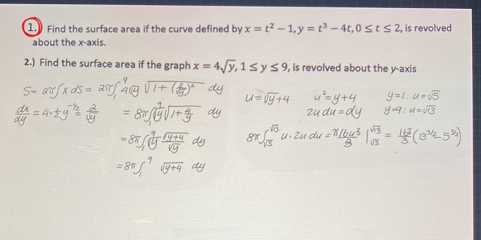 Need help with question #1 only, please be in same format as