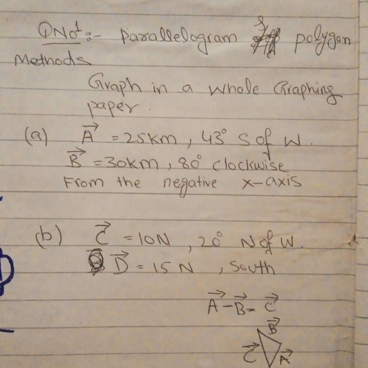 Solve with diagrams simple clean handwriting QNot . - Parallelogram polygon Methods