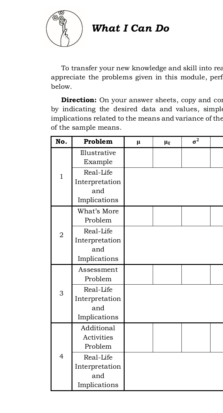  What I Can Do To transfer your new knowledge and skill