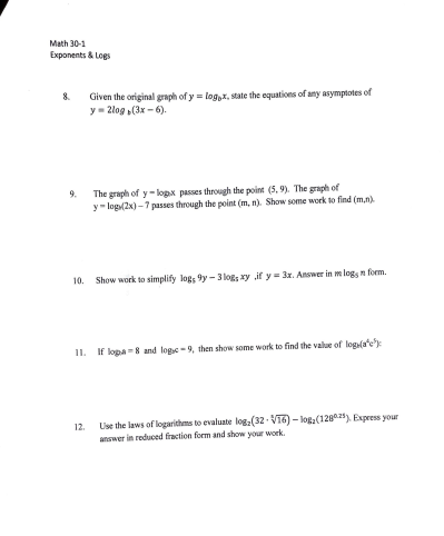 graph of y= 2" h provided on the grid below, 32 The