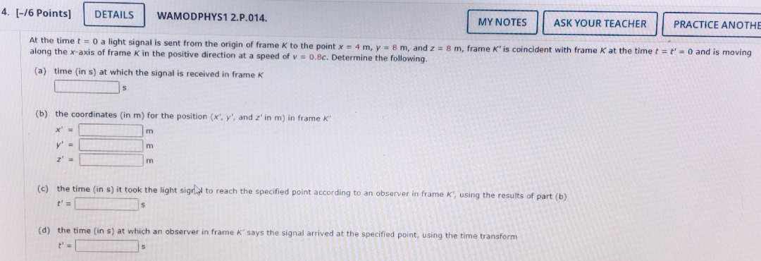 as o' = 27:09. An observer in frame K sees the angle