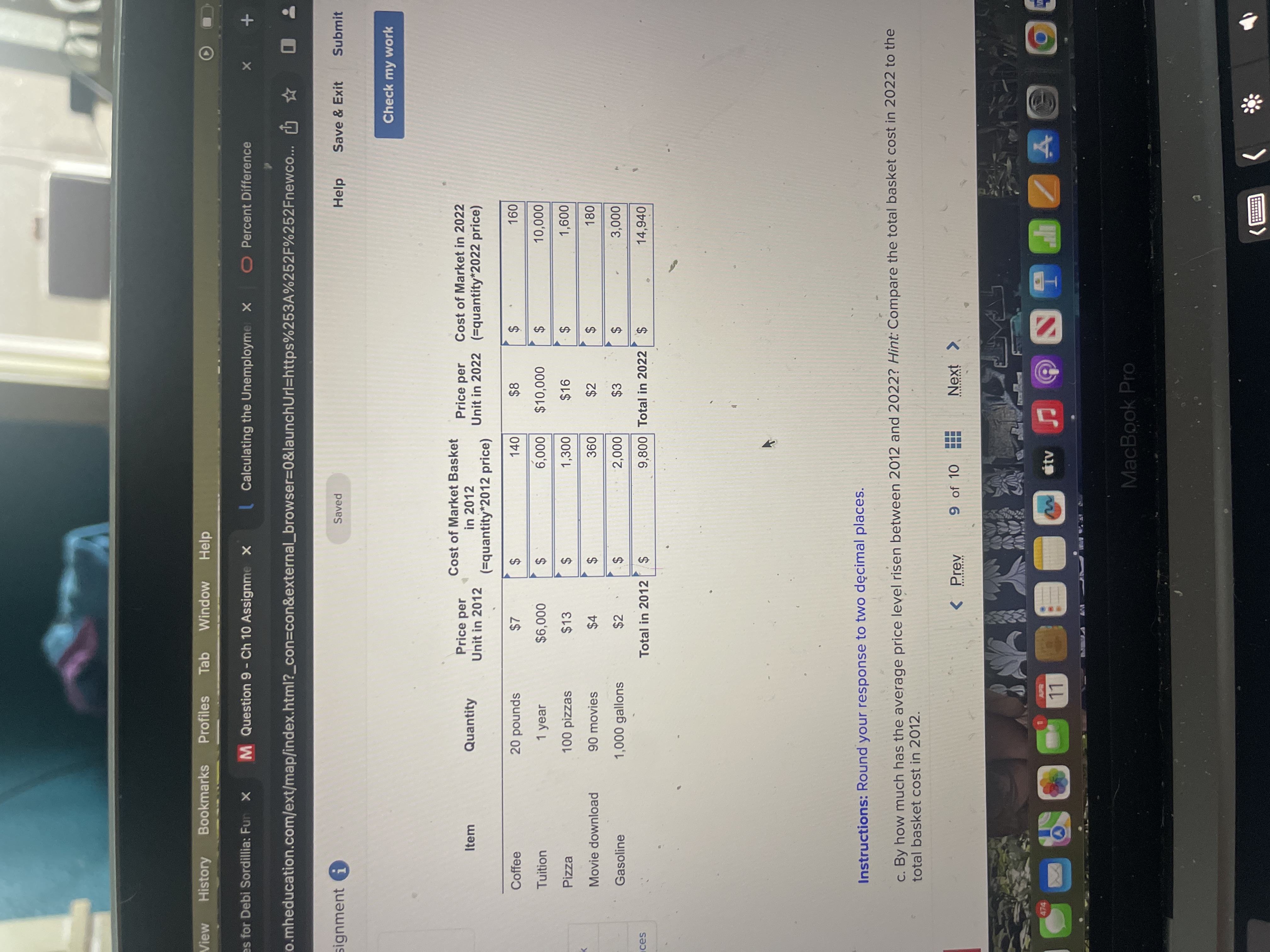 View History Bookmarks Profiles Tab Window Help s for Debi Sordillia: