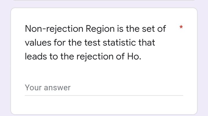 Your answer Type I error is also known as the level of