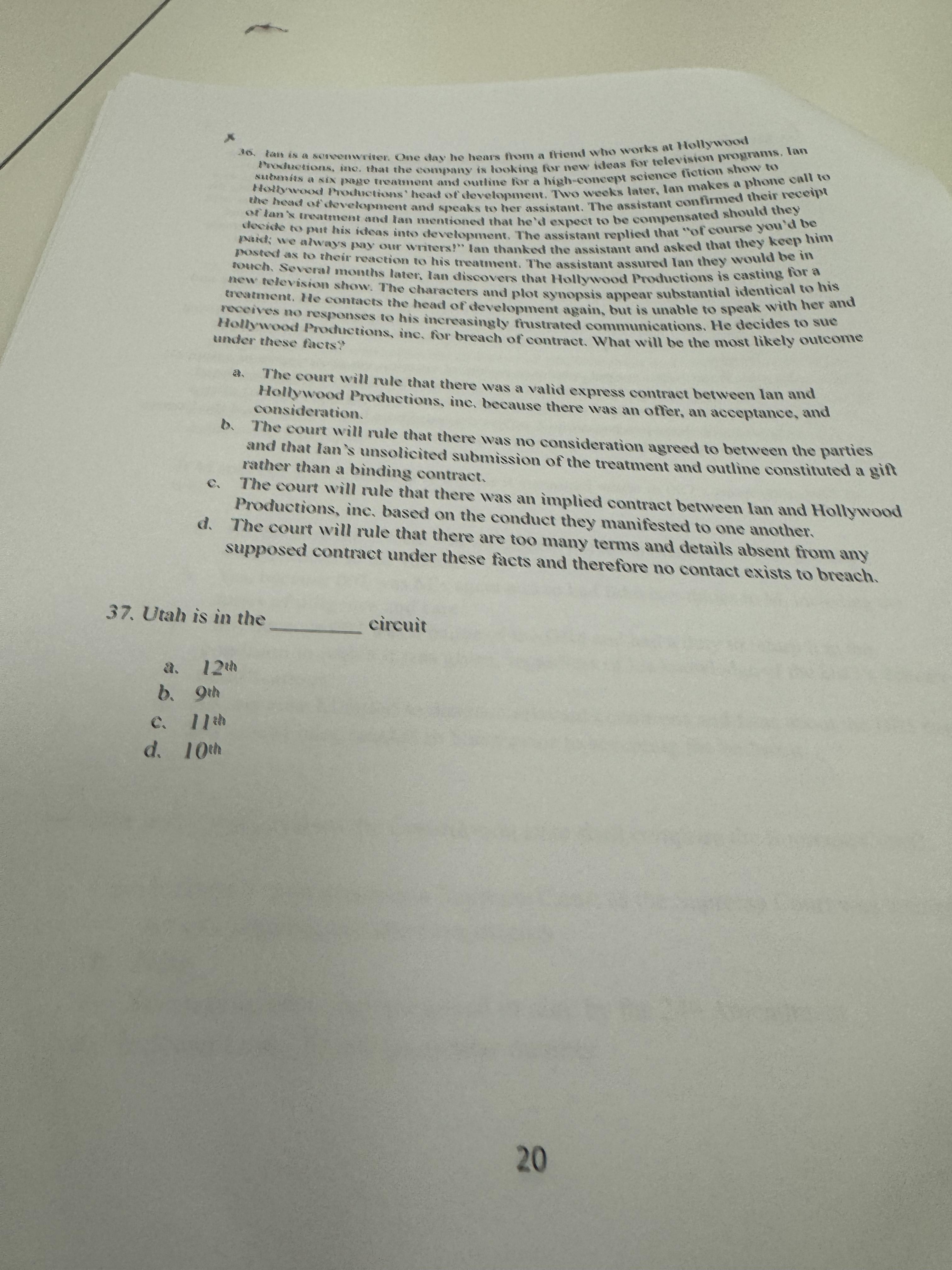 same number as in the question. 44. Obi-Wan lives on a slope