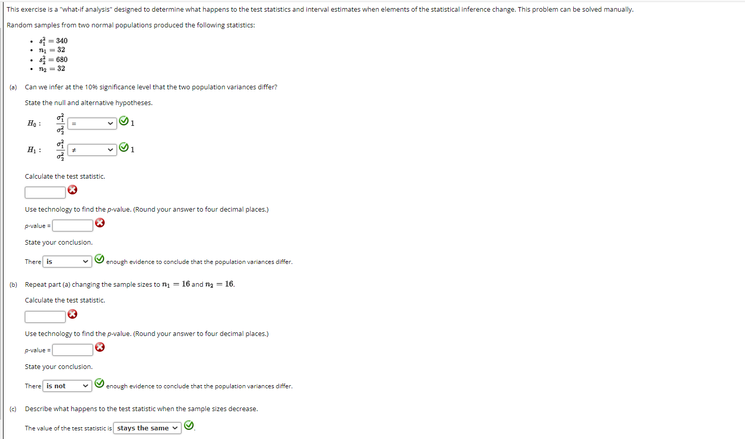  This exercise is a "what-if analysis" designed to determine what happens