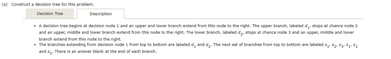 decision tree for this problem. Description Decision Tree 51 57 2 53