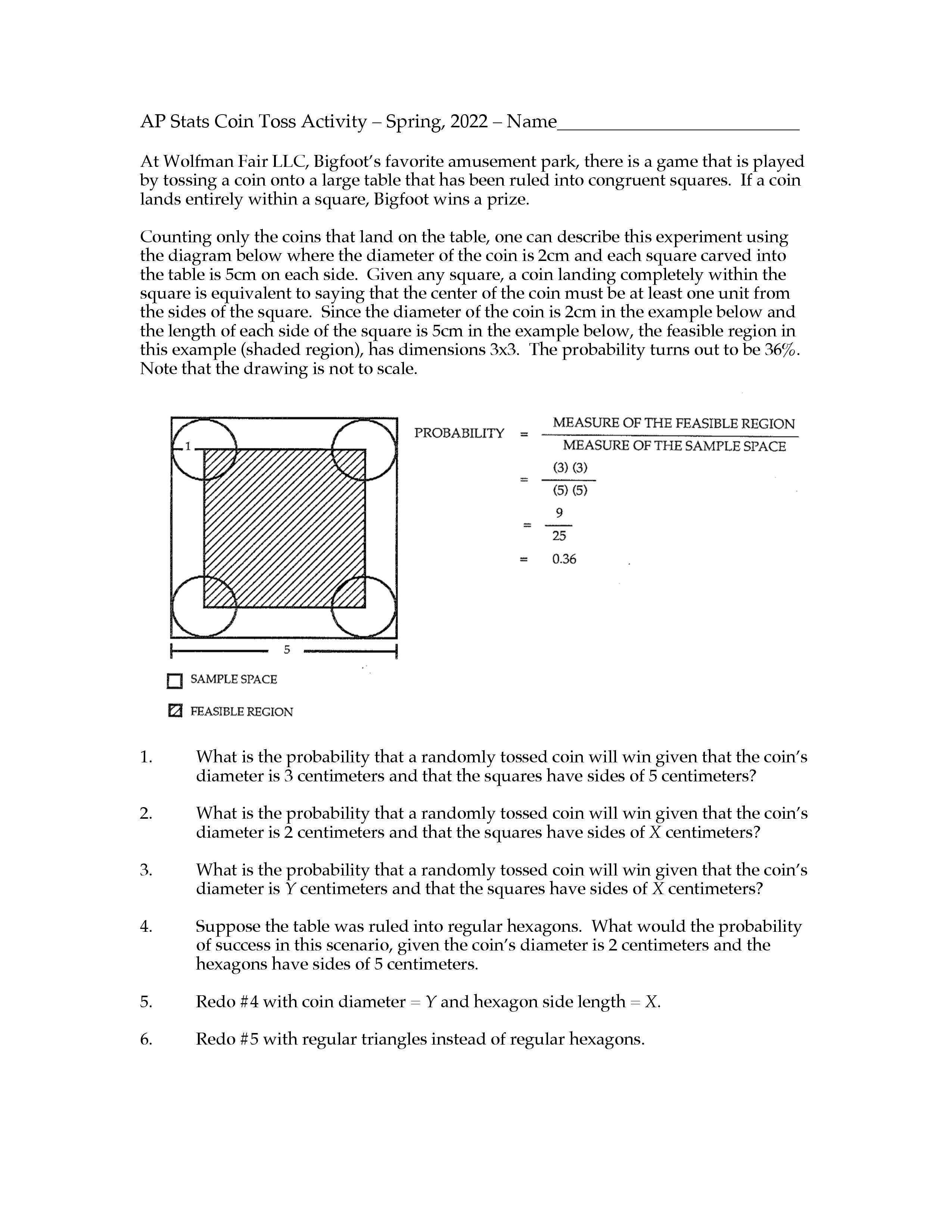Can I receive worked-out solutions for this assignment? AP Stats Coin Toss