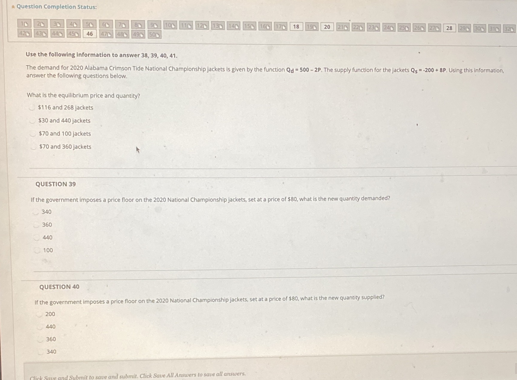 Please. What is the answer. Question Completion Status: 90 10 115 120