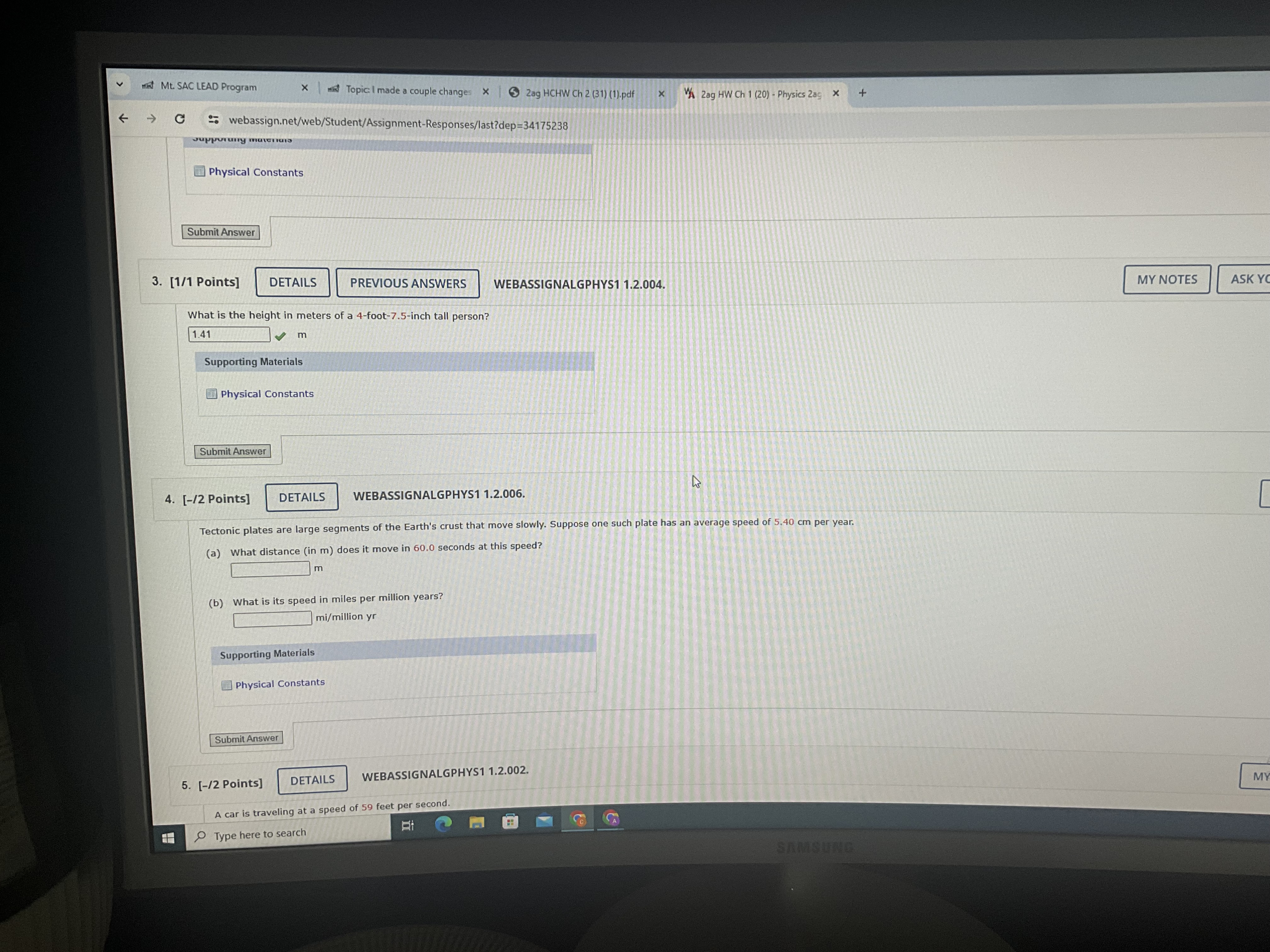  V Mt. SAC LEAD Program X MK Topic: | made a