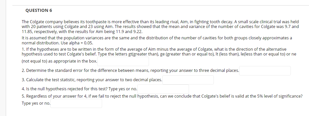 of 15 customers was taken and their waiting time recorded. The results