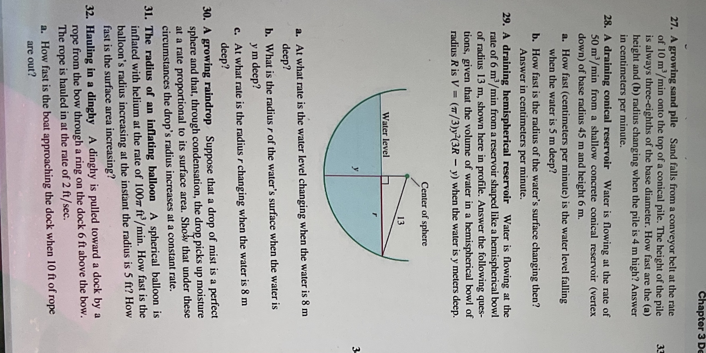 Please provide explanations for 27, 31, 32 Chapter 3 D 27. A