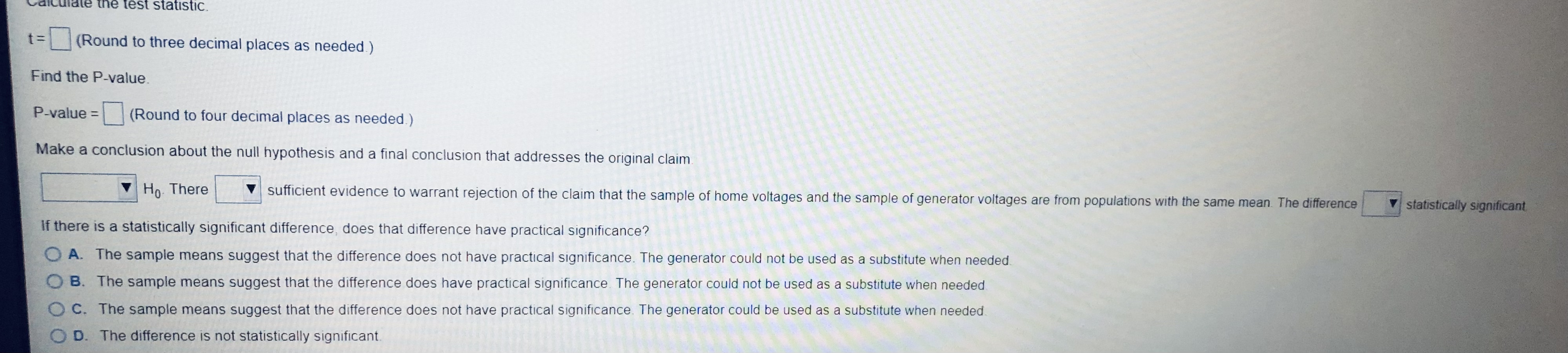 Home (volts) Generator (volts) Day Home (volts) Generator (volts) 123.2 124.4 21