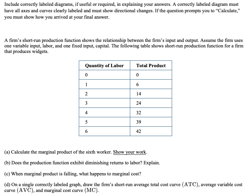 Include correctly labeled diagrams, if useful or required, in explaining your