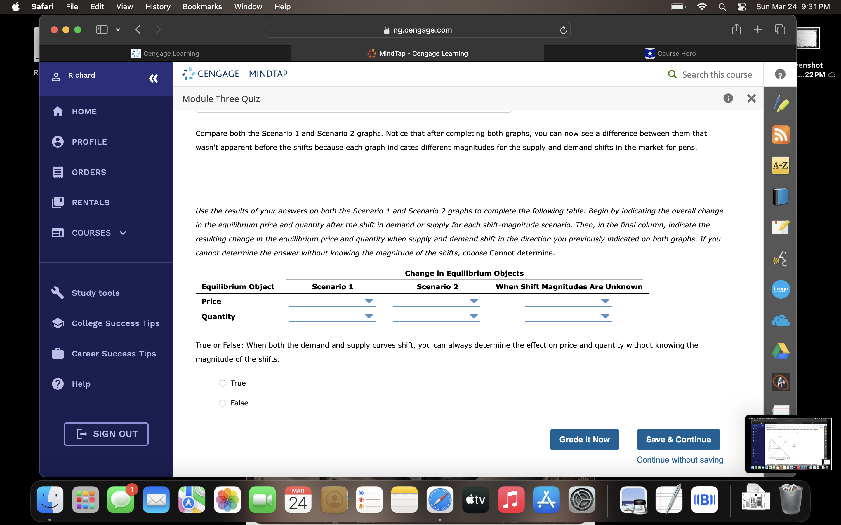 True False l (el GEN T Save & Continue Continue without saving