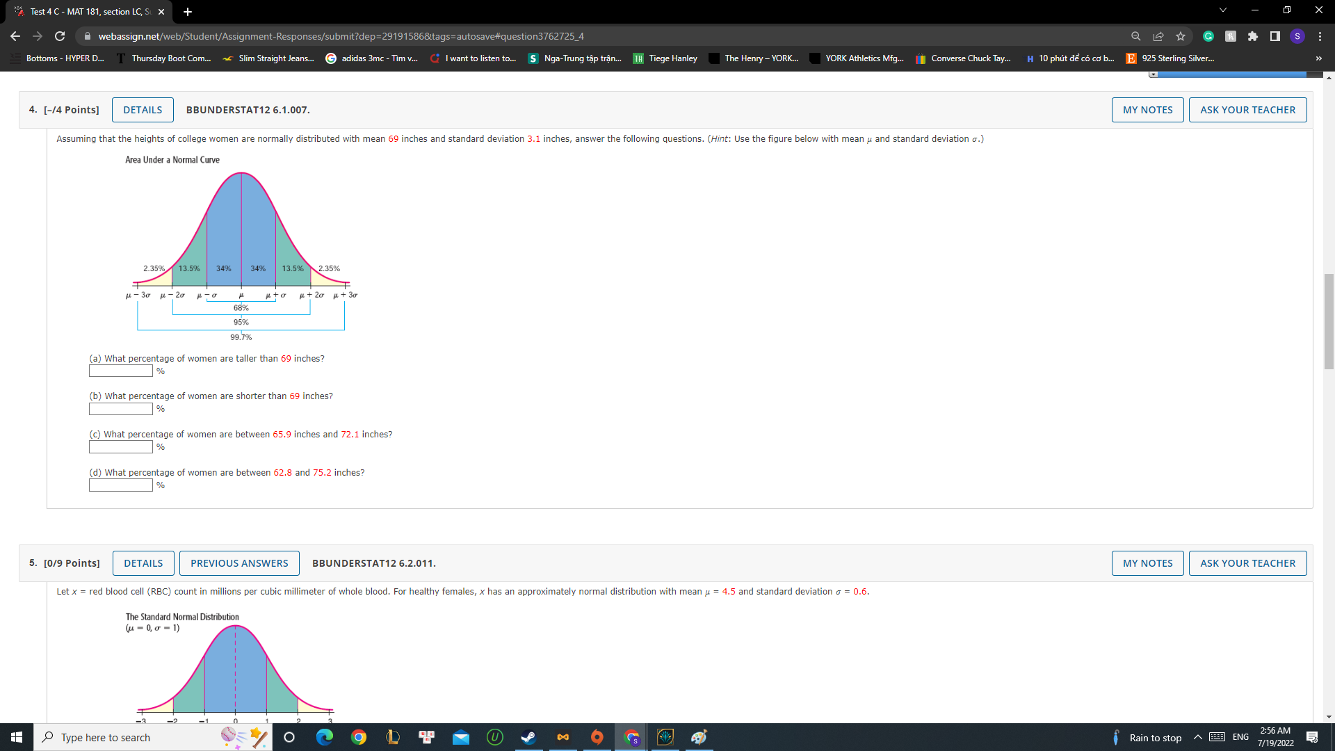  A Test 4 C - MAT 181, section LC, St -