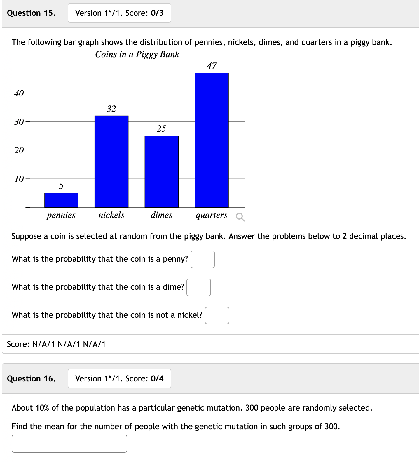 a group of students. The grades and gender are summarized below. Suppose