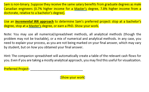 in the sense that it takes your information and returns a table