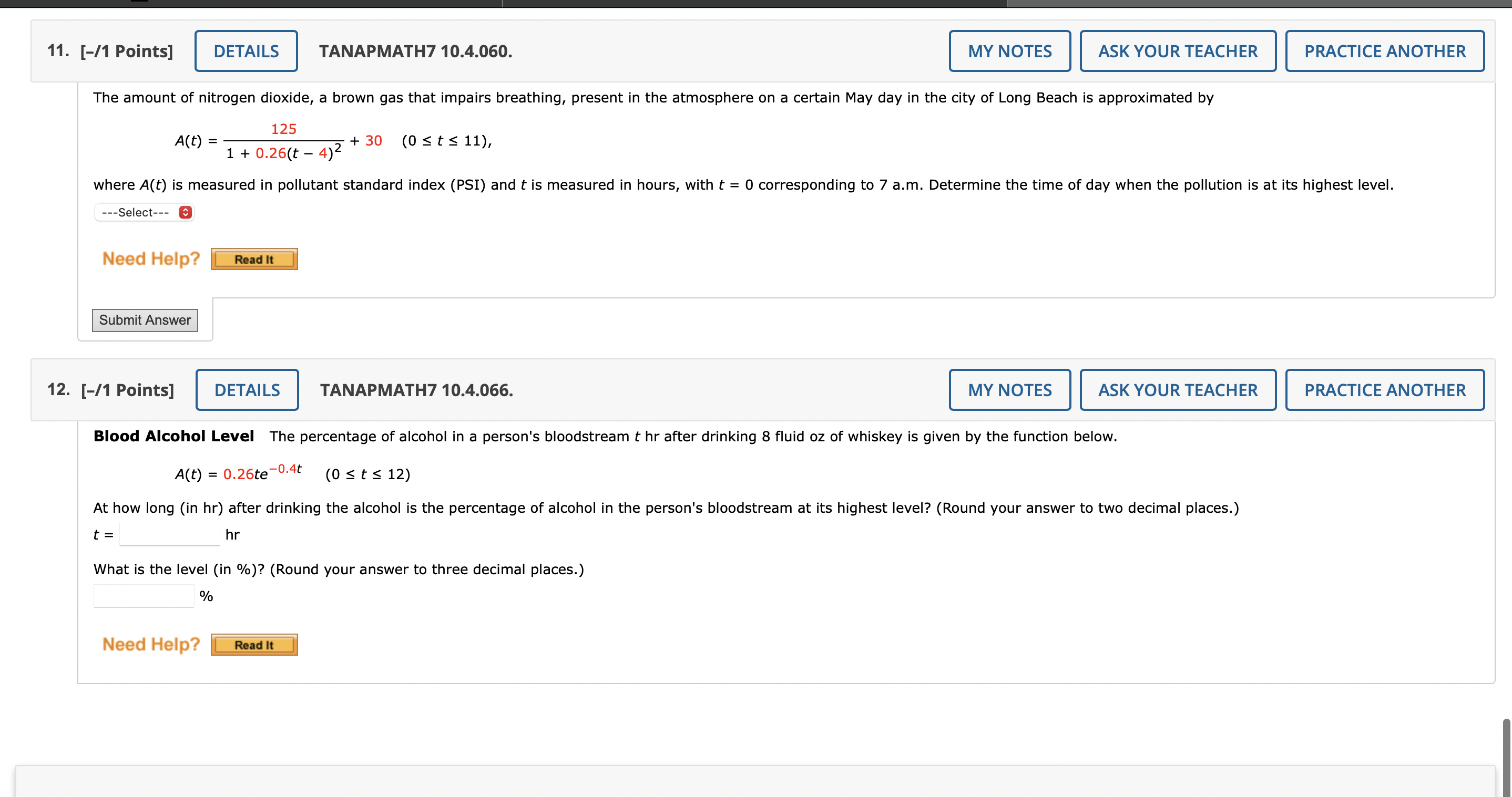 ASK YOUR TEACHER PRACTICE ANOTHER Find the absolute maxlmum value and the
