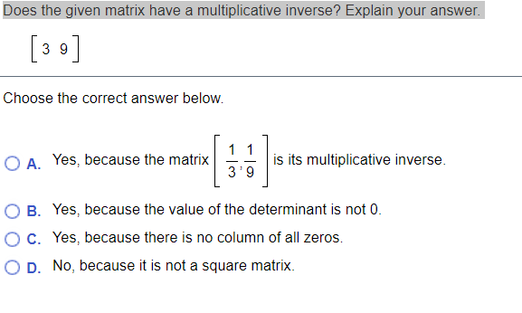 5 6x9y = 1 Select the correct choice below and, if necessary]