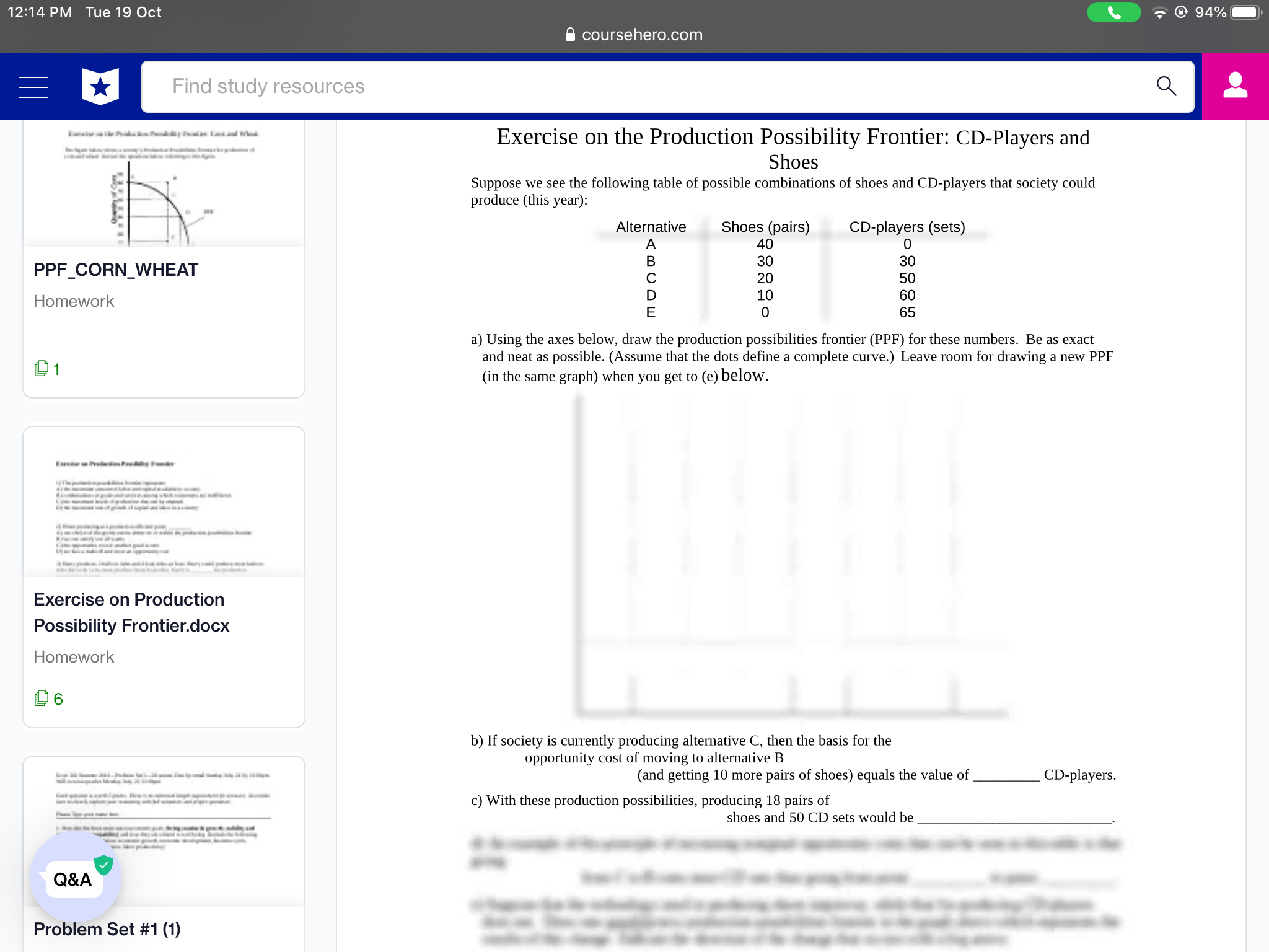  12:14 PM Tut319 Oct K t' C\") 94%- E courseherocom E