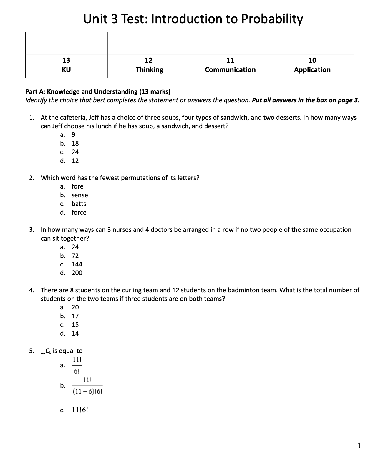 in the expansion of 3x2 - (1 mark) 1 1. Express in