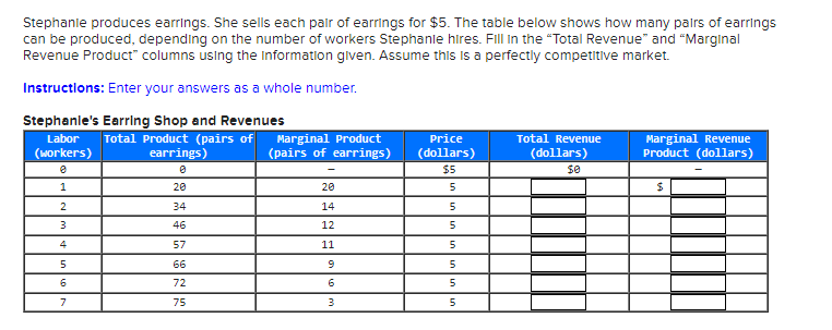 supply data on the right in answering the next question. 13 Labor