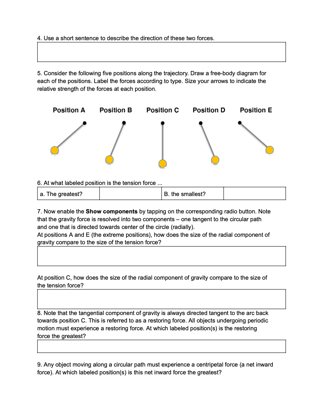 Getting Ready: Navigate to the Pendulum Motion Simulation found in the Waves