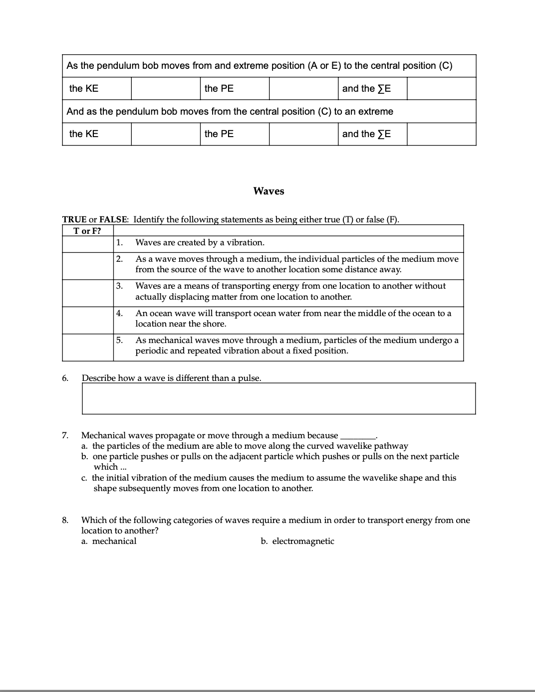 Motion unit.) httpswww.physicsclassroom.comr'Physics-|nteractivesWaves-and-Sounda'Pendulum-Motion-Si mulationi Getting AcquaintedIPlay: This interactive consists of a simulation