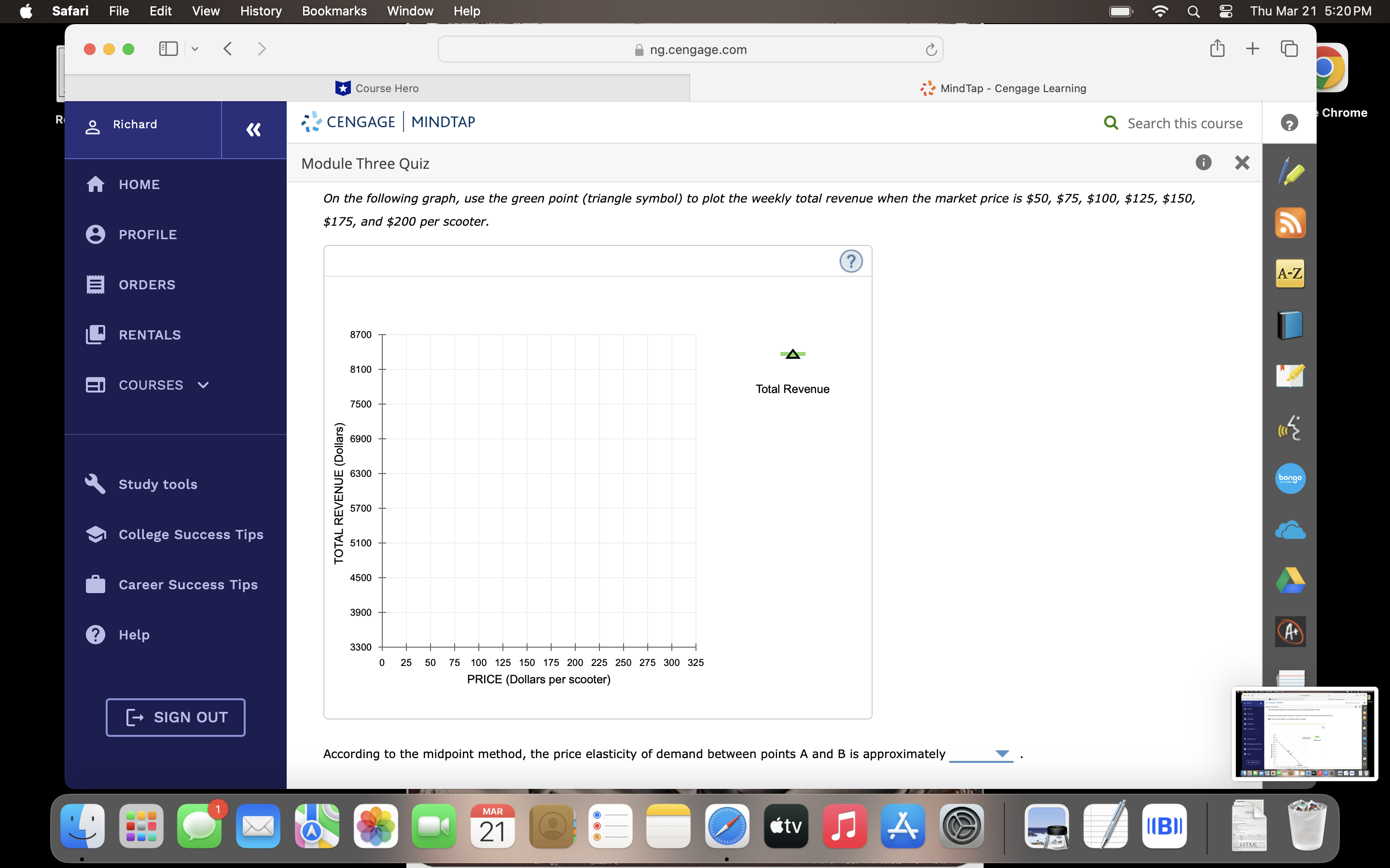 & course Hero 2% MindTap - Cengage Learning Richard o: = &