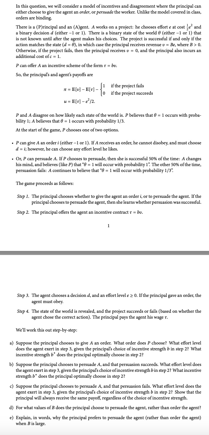 b) d) 8) In this question, we will consider a model