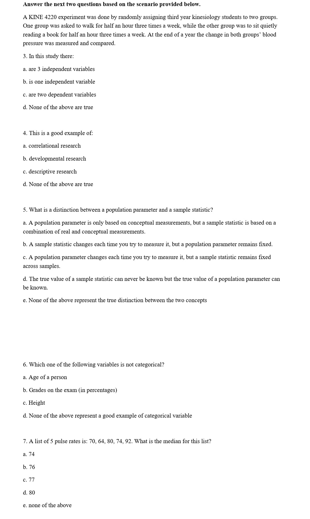 Positive correlation b. Relatively strong correlation c. Linear relationship d. All of