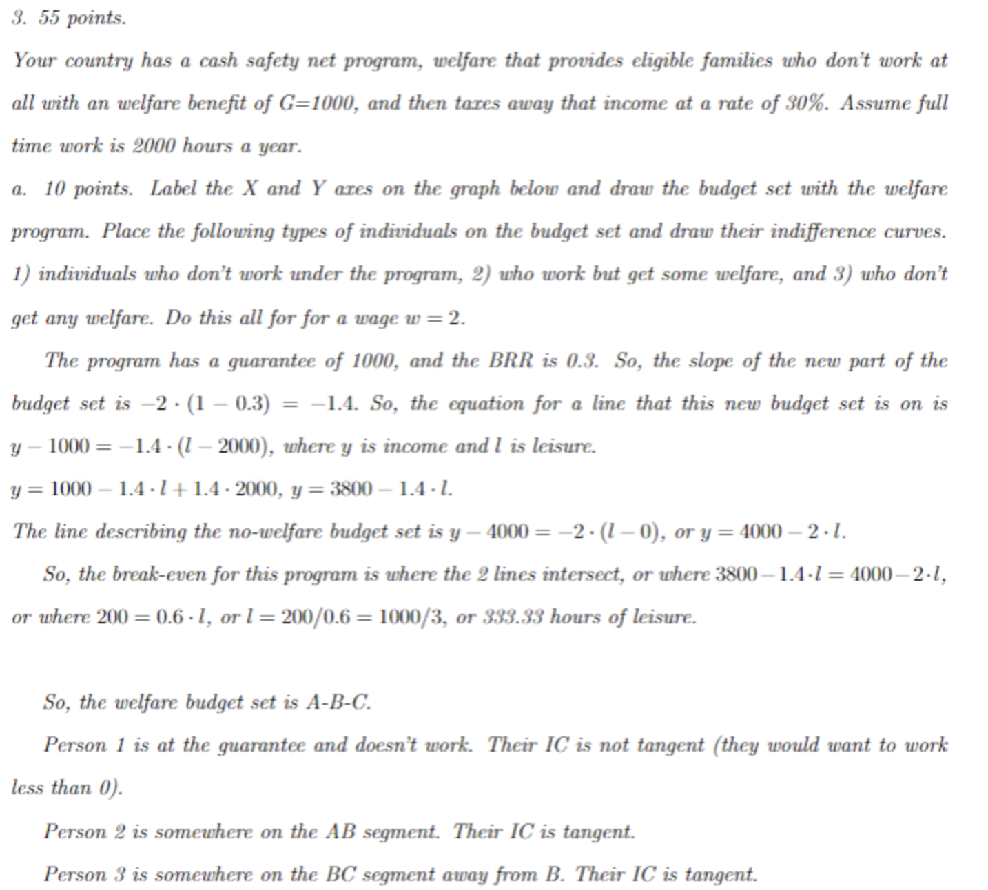 I need help on making the graphs for these answers since my
