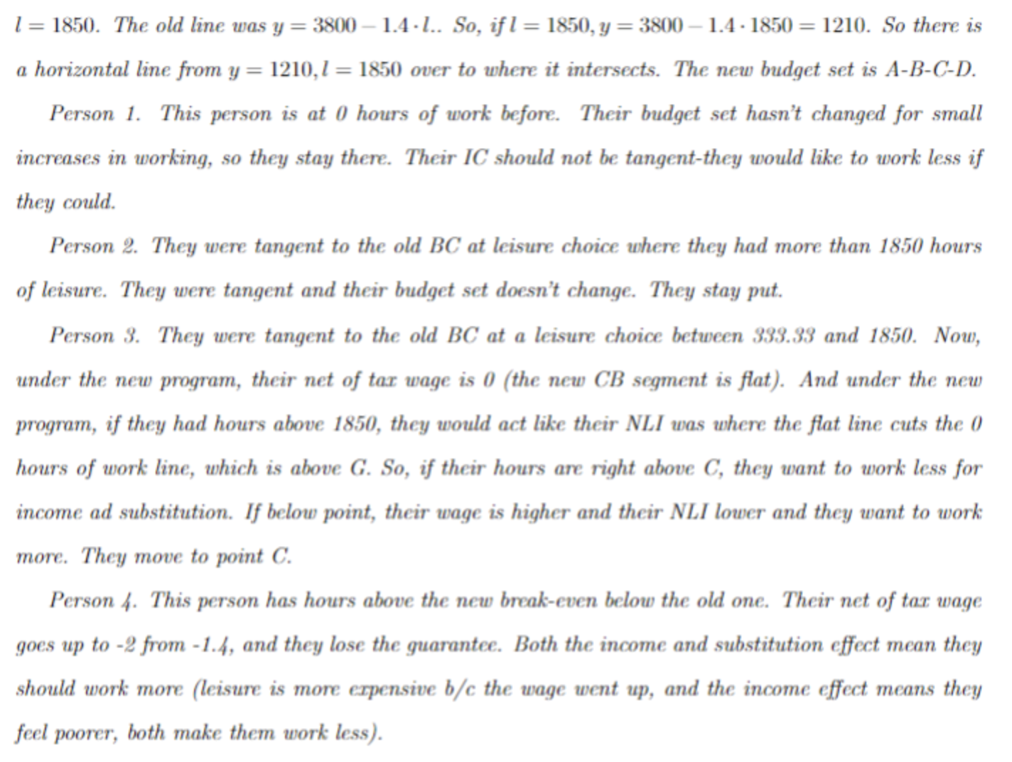 I need are the graphs based on the answers that was given.