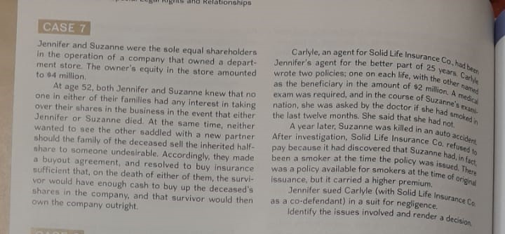 please answer this case study as both plaintiff point of view and