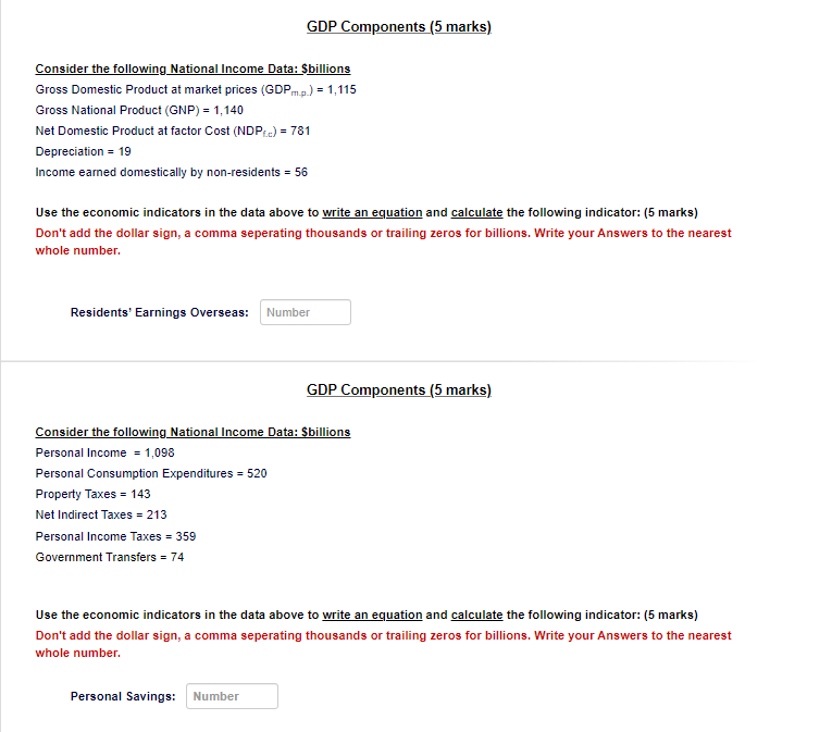the GDP Deflator, and their growth rates. The growth rates show growth