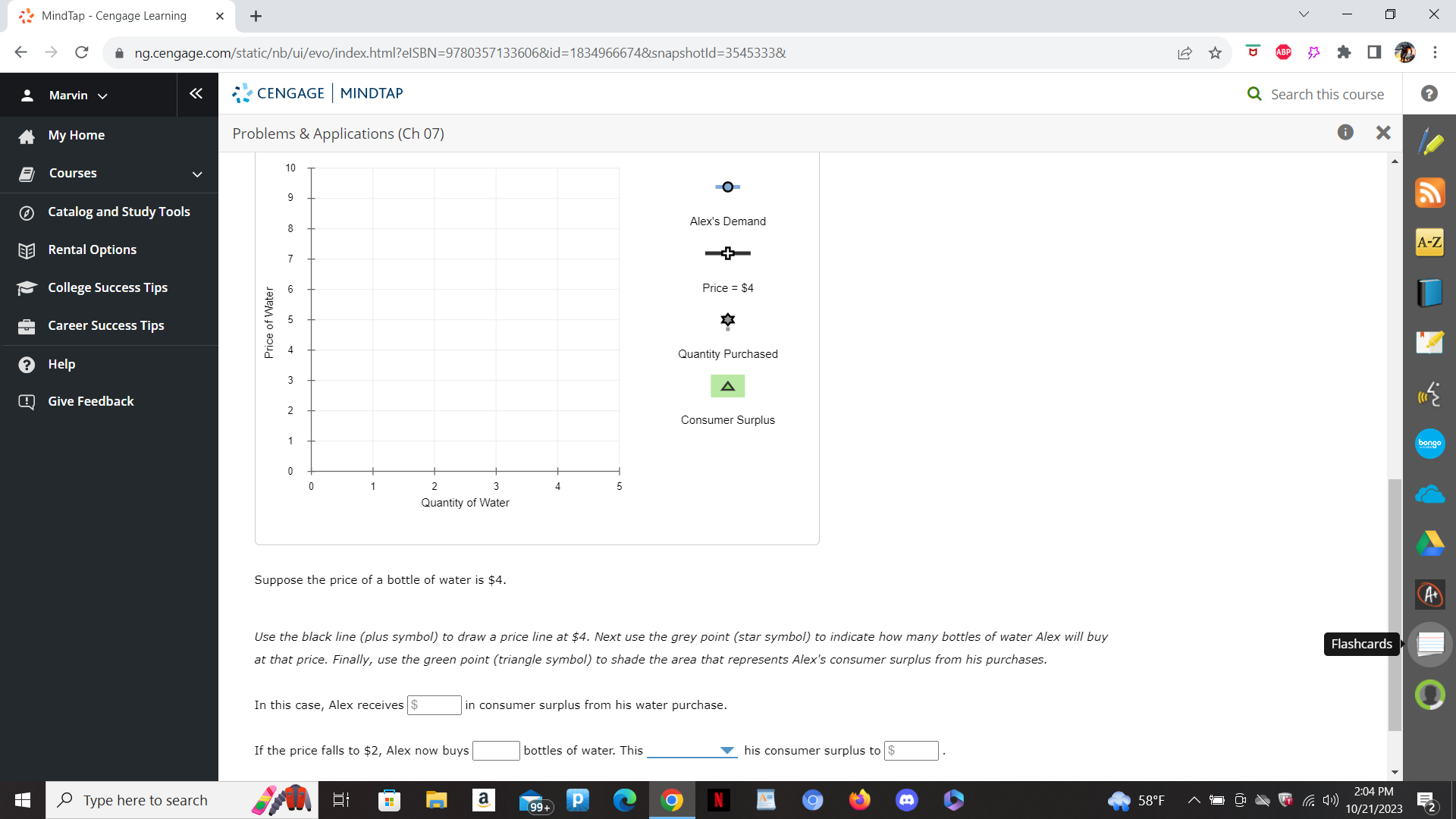 Home Problems & Applications (Ch 07) X Courses 4. Problems and Applications