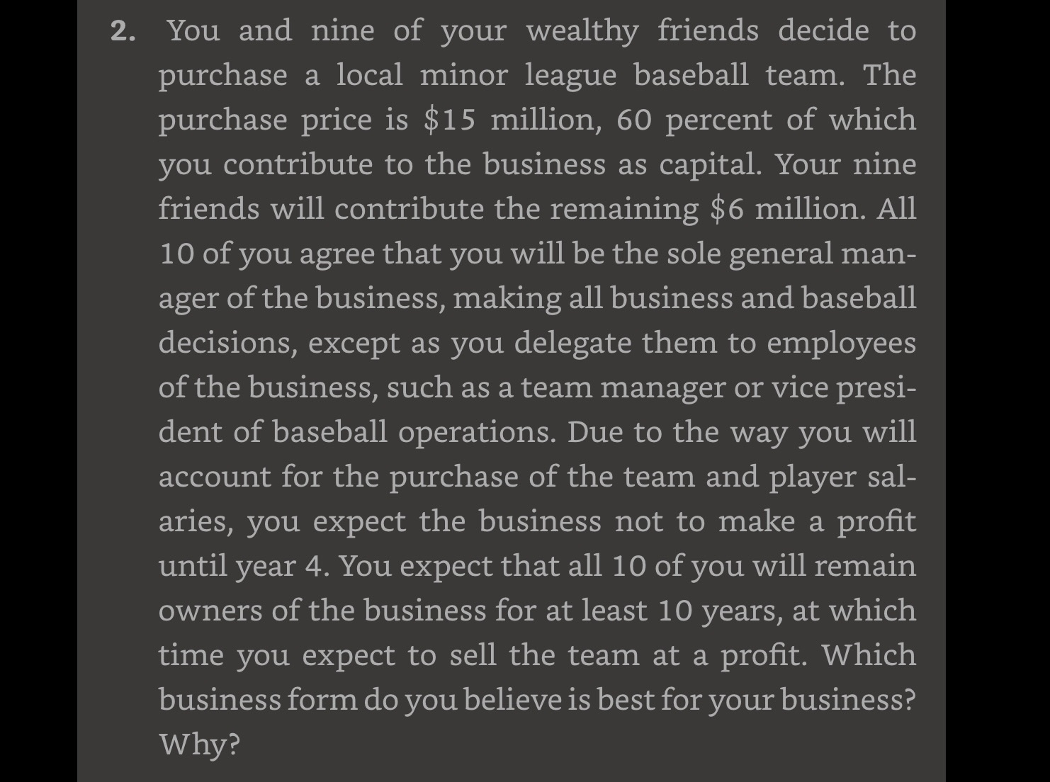 How would you answer this question, and how would you use the