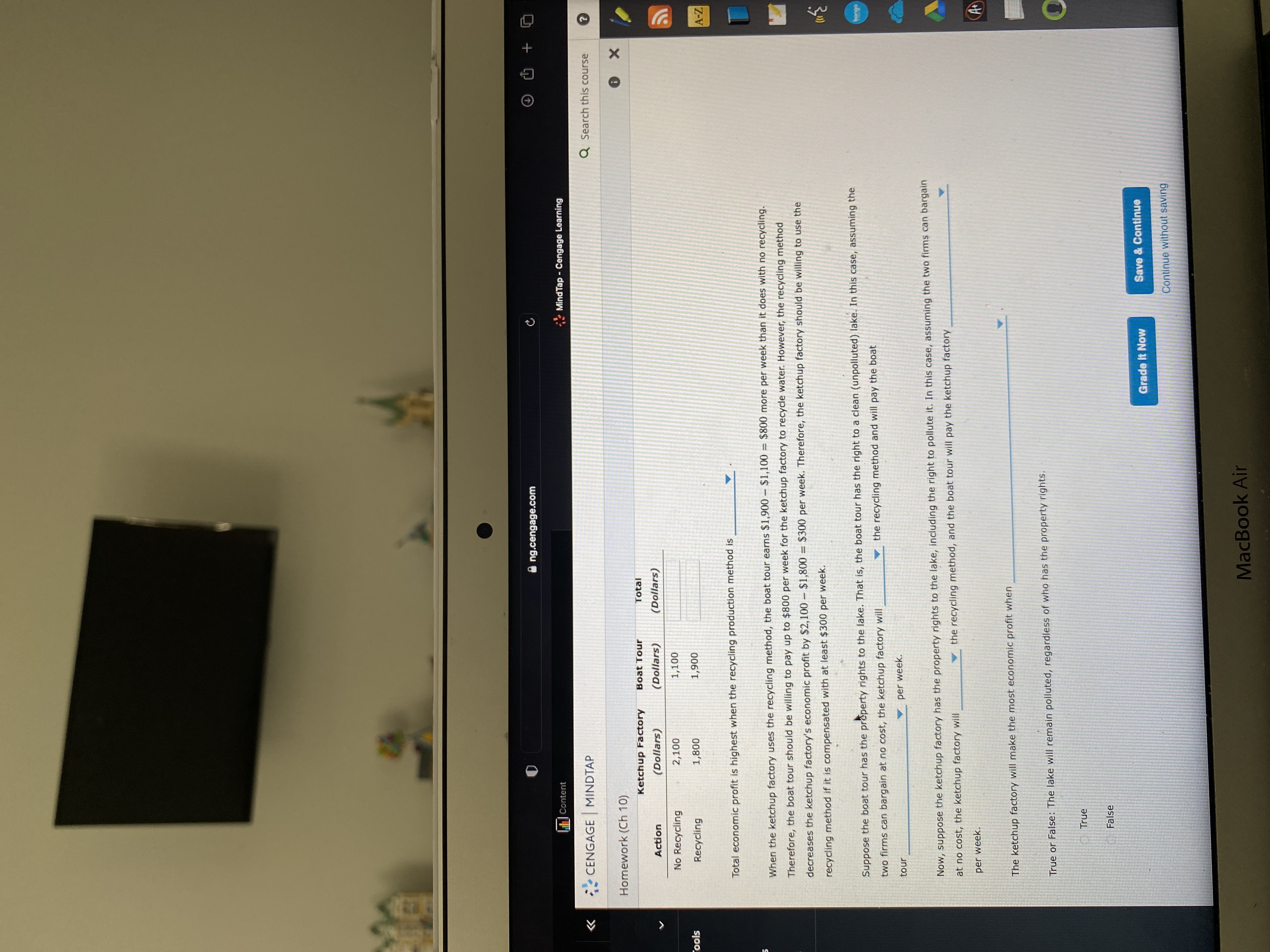 Search this course Homework (Ch 10) X Consider a lake found in