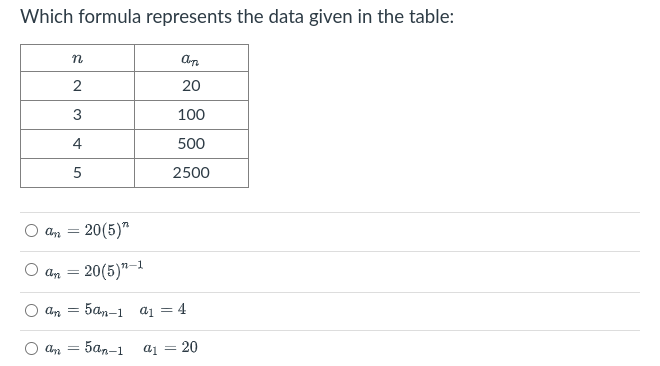 in the sequence [ Choose ] V Common difference [ Choose ]